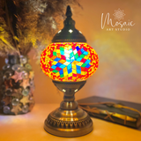 ''Rode Vallei'' Handgemaakte Mozaïek Tafellamp