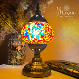 ''Rode Vallei'' Handgemaakte Mozaïek Tafellamp