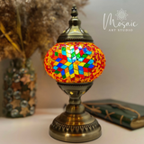 ''Rode Vallei'' Handgemaakte Mozaïek Tafellamp