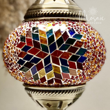 ''Rode Vallei'' Handgemaakte Mozaïek Tafellamp