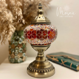 ''Warme Herfst'' Handgemaakte Mozaïek Tafellamp