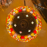 ''Warme Herfst'' Handgemaakte Mozaïek Tafellamp