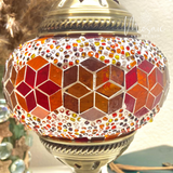 ''Warme Herfst'' Handgemaakte Mozaïek Tafellamp