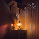 ''Warme Herfst'' Handgemaakte Mozaïek Tafellamp