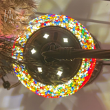 ''Regenboog'' Handgemaakte Mozaïek Zwaan Lamp