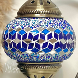 ''Oceaan'' Handgemaakte Mozaïek Zwaan Lamp