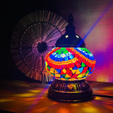 ''Regenboog'' Handgemaakte Mozaïek Mini Tafellamp