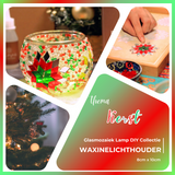 Waxinelichthouder Doe-Het-Zelf Thuis Pakket "KERST THEMA"