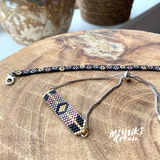 Miyuki Armbanden | Zwart-Grijs-Paars Set