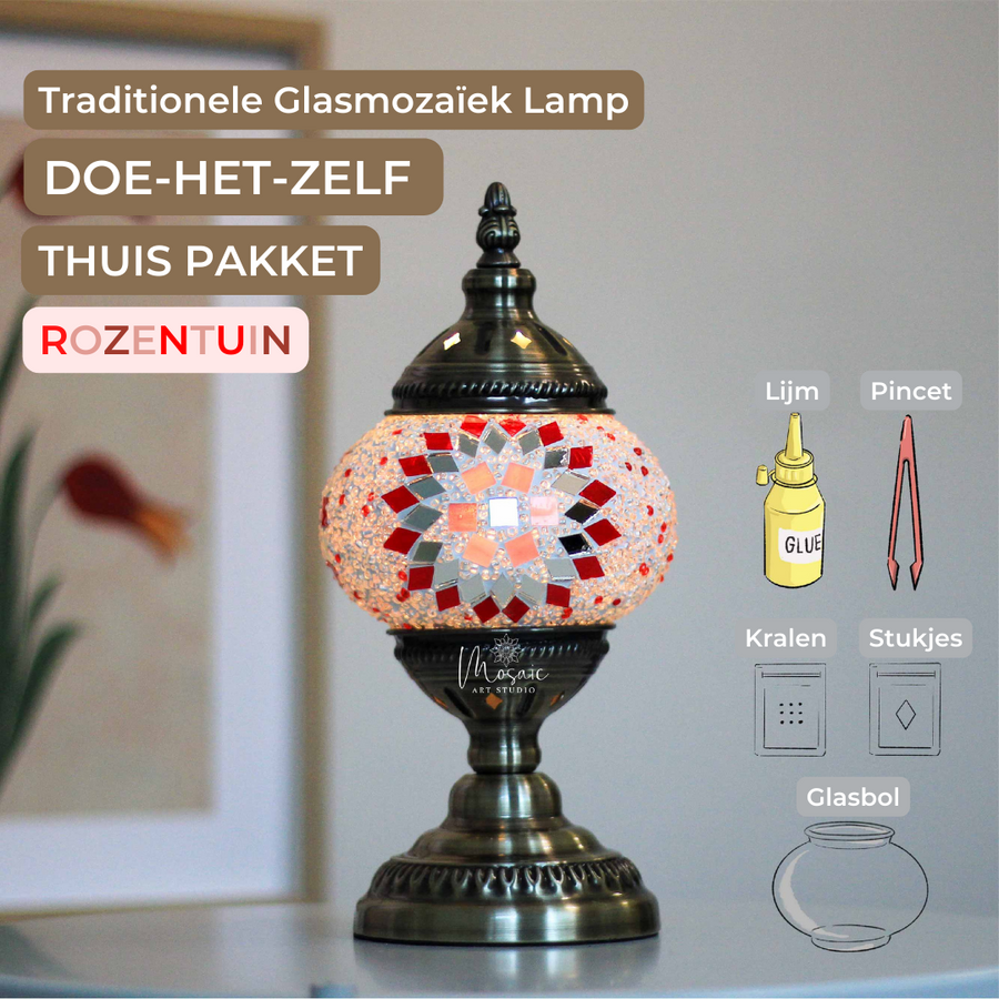 Tafellamp Doe-Het-Zelf Thuis Pakket "ROZENTUIN"